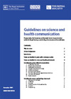 Guidelines on Science & Health Communication - download the Guidelines in pdf format